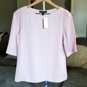 NWT! Lilac Pleated Sleeve Banana Republic Top